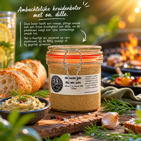 Kruidenboter met pindakaas en dille 250ml