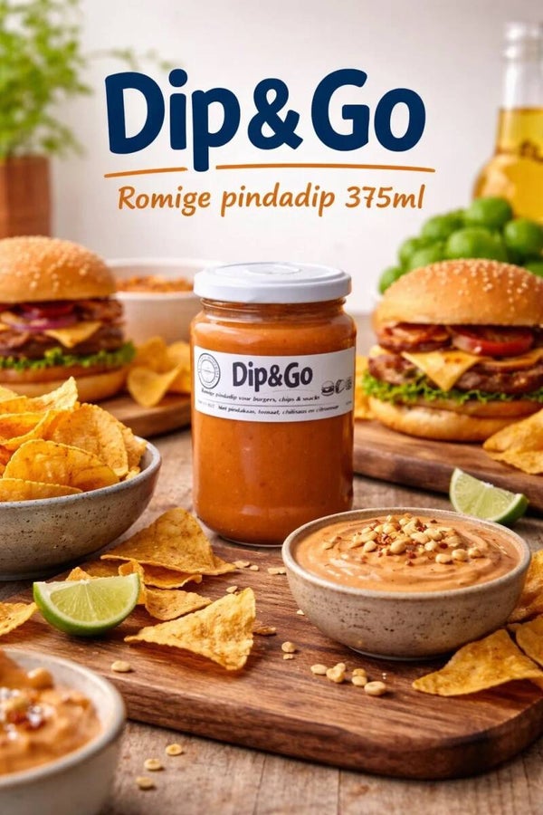 Dip & Go 375ml Romige pindadip