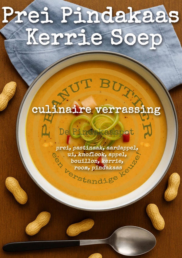 Prei Pindakaas Kerrie Soep 500ml