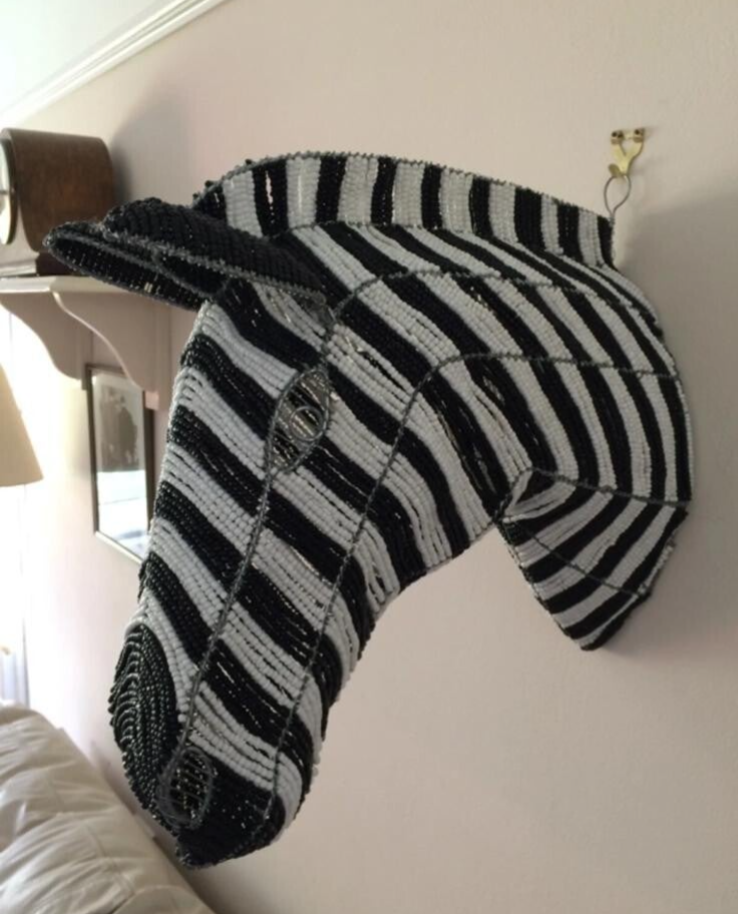 Large Zebra 3D wall art