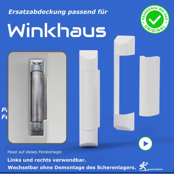 Abdeckkappen passend für Winkhaus SWS-Scherenlager - Ersatzteil für Fensterbeschläge