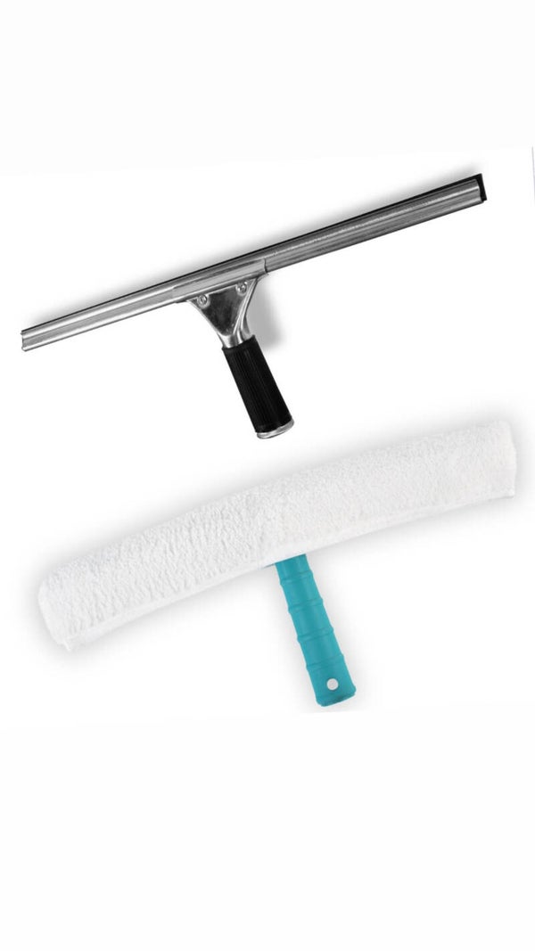 Fensterabzieher, 45 cm + Mikrofaser-Wischer, 35 cm