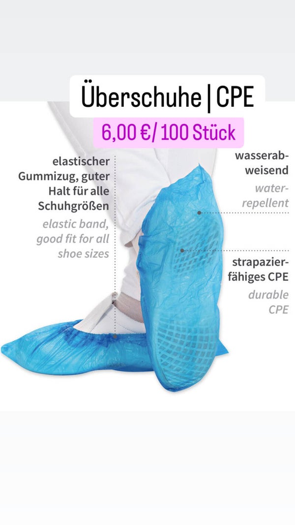 Überschuhe aus CPE - 100 Stück