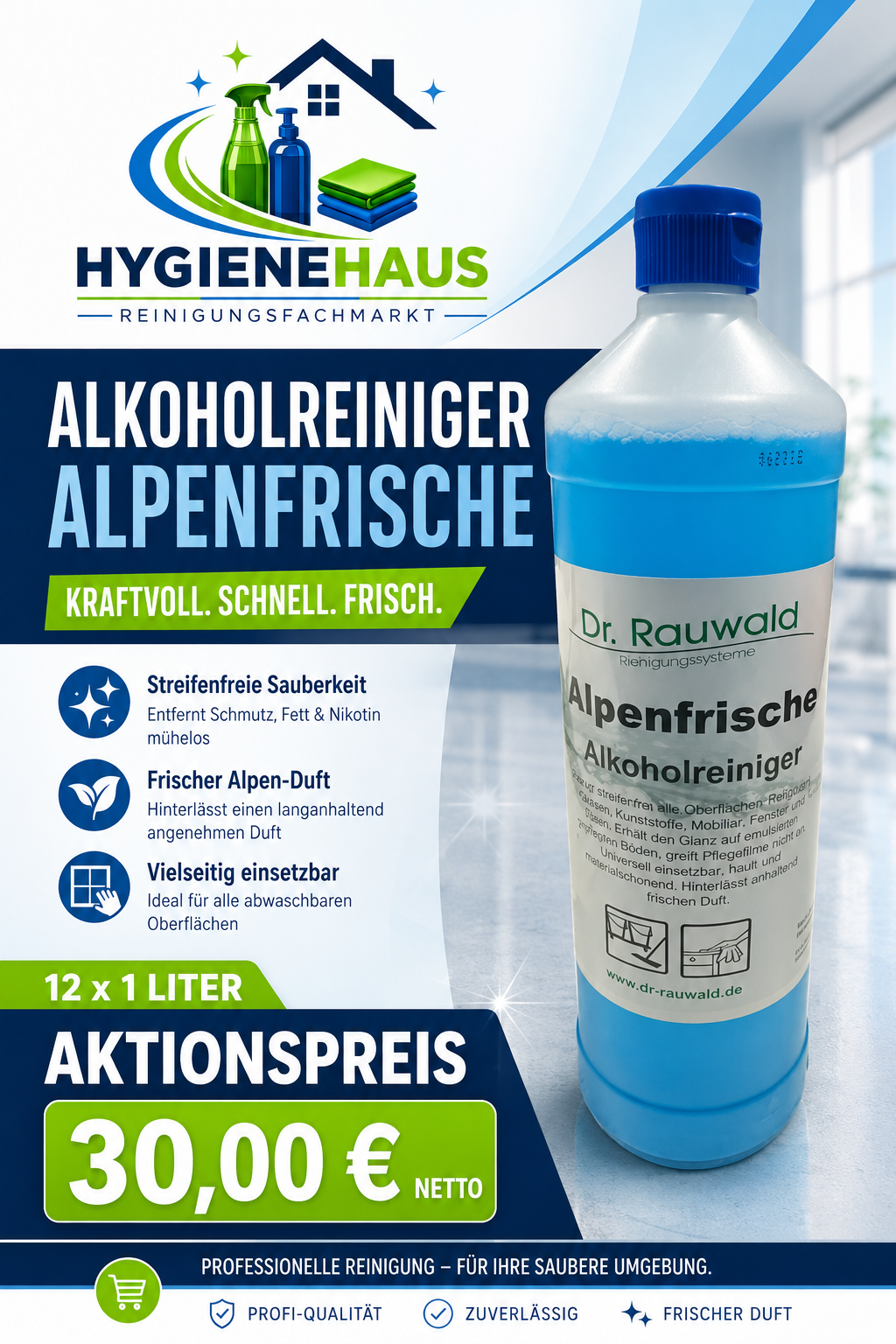 Dr. Rauwald Alpenfrische - 12 X 1 Liter
