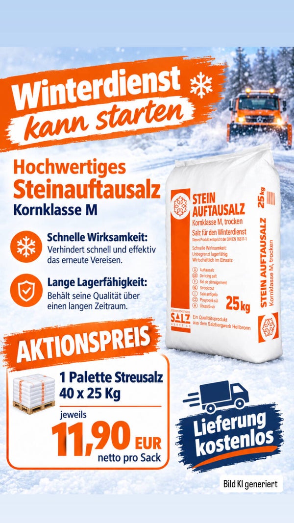 Streusalz 40 x 25 Kg Sack