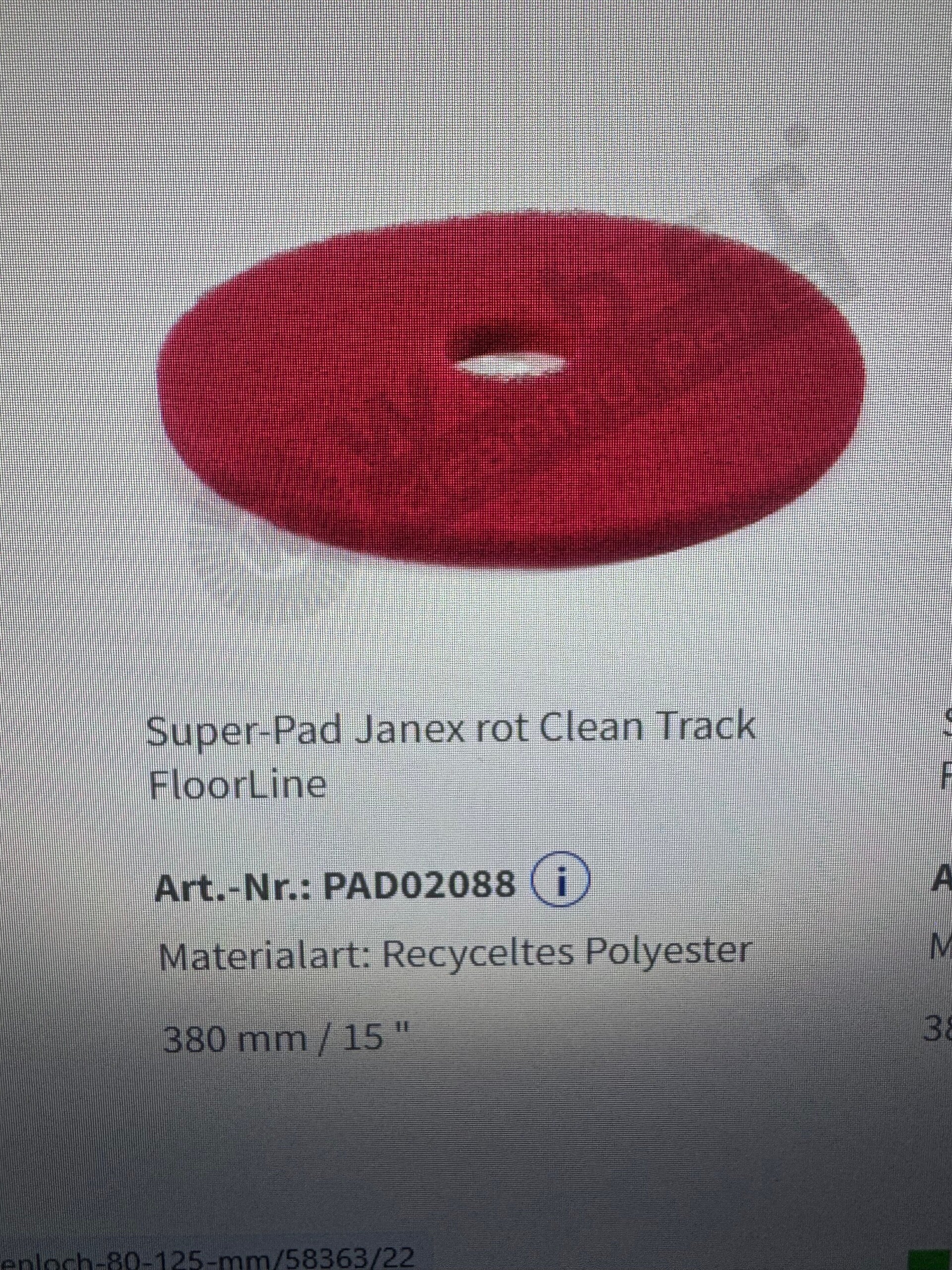 Super Pad rot 15 Zoll - 5 Stück