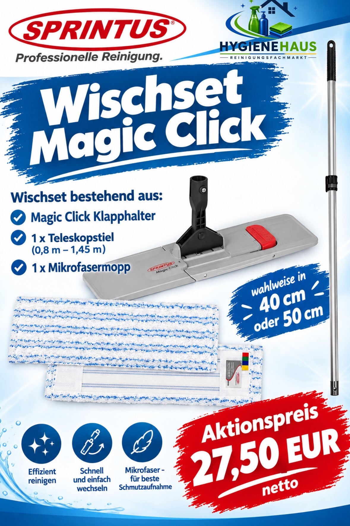 Sprintus Magic Click Klapphalter Set