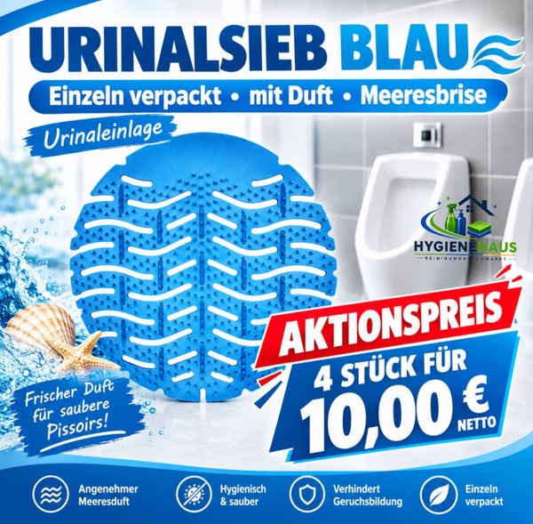 Urinaleinlage Meerebrise 4 Stück