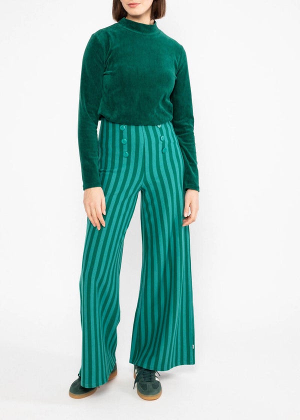 Stereo rainbow sailorette - Emerald line stripes