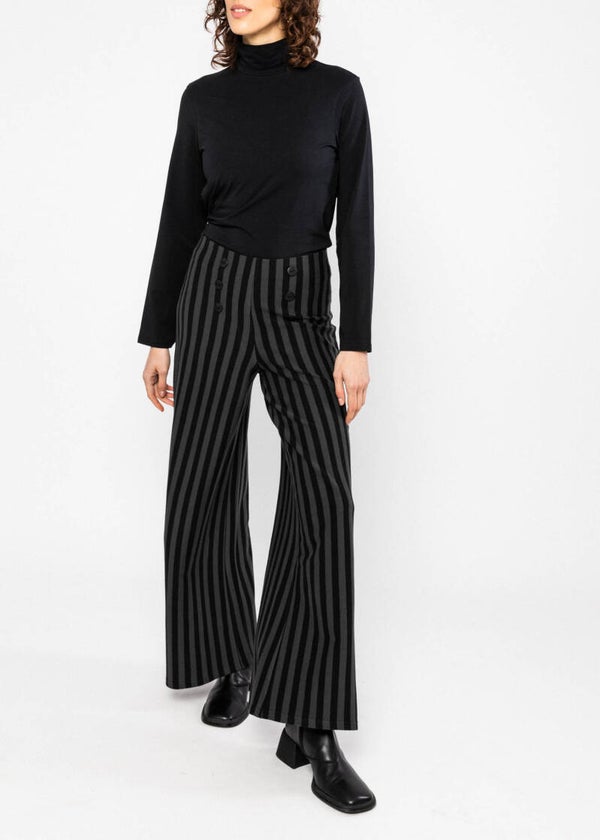 Stereo rainbow sailorette - Black line stripes