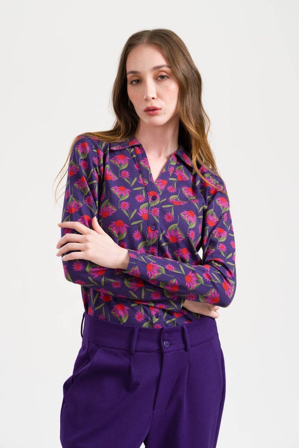 Lena blouse LS aurelia - Parachute purple