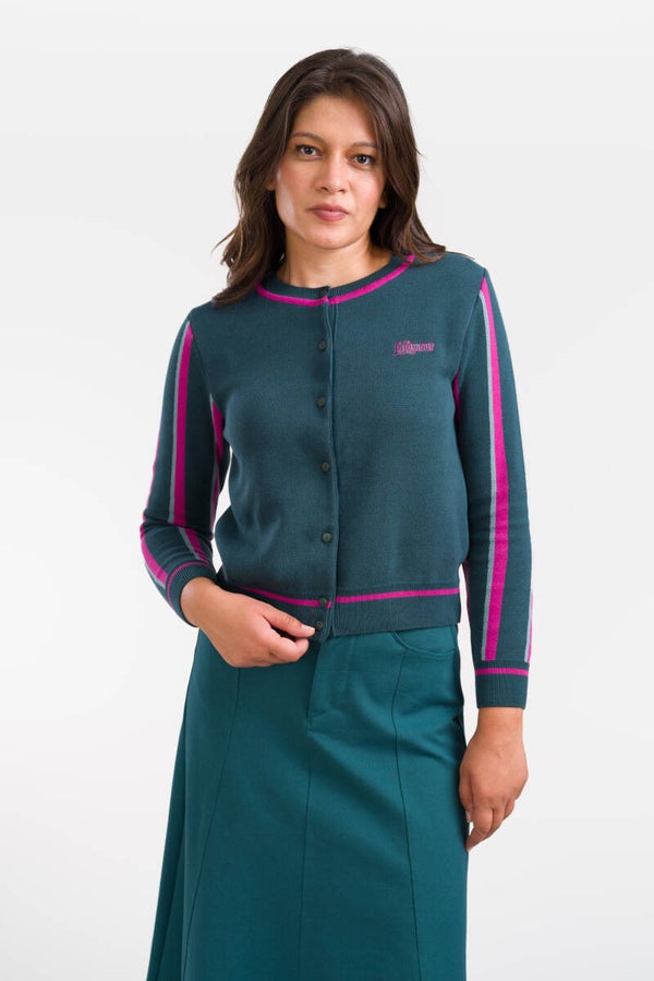 Cardigan jade knitwear - Mediterranea