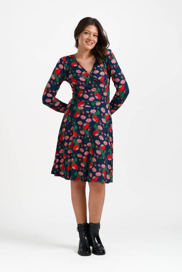 Daisy dress scarlet serenade - Navy peony