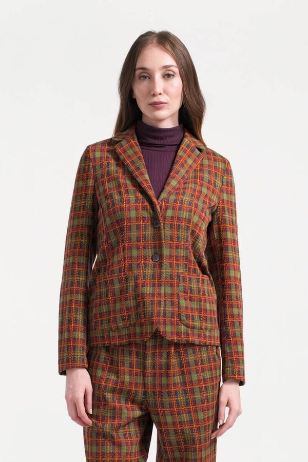 Nelly blazer surplus square - Sphagnum