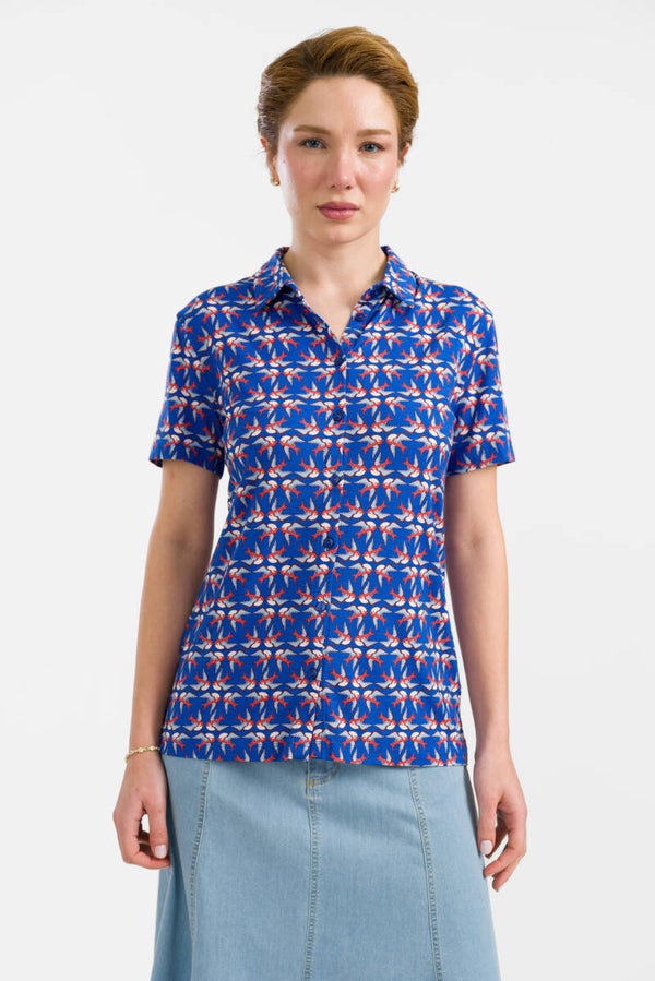Sill blouse, short sleeve - Fee bird