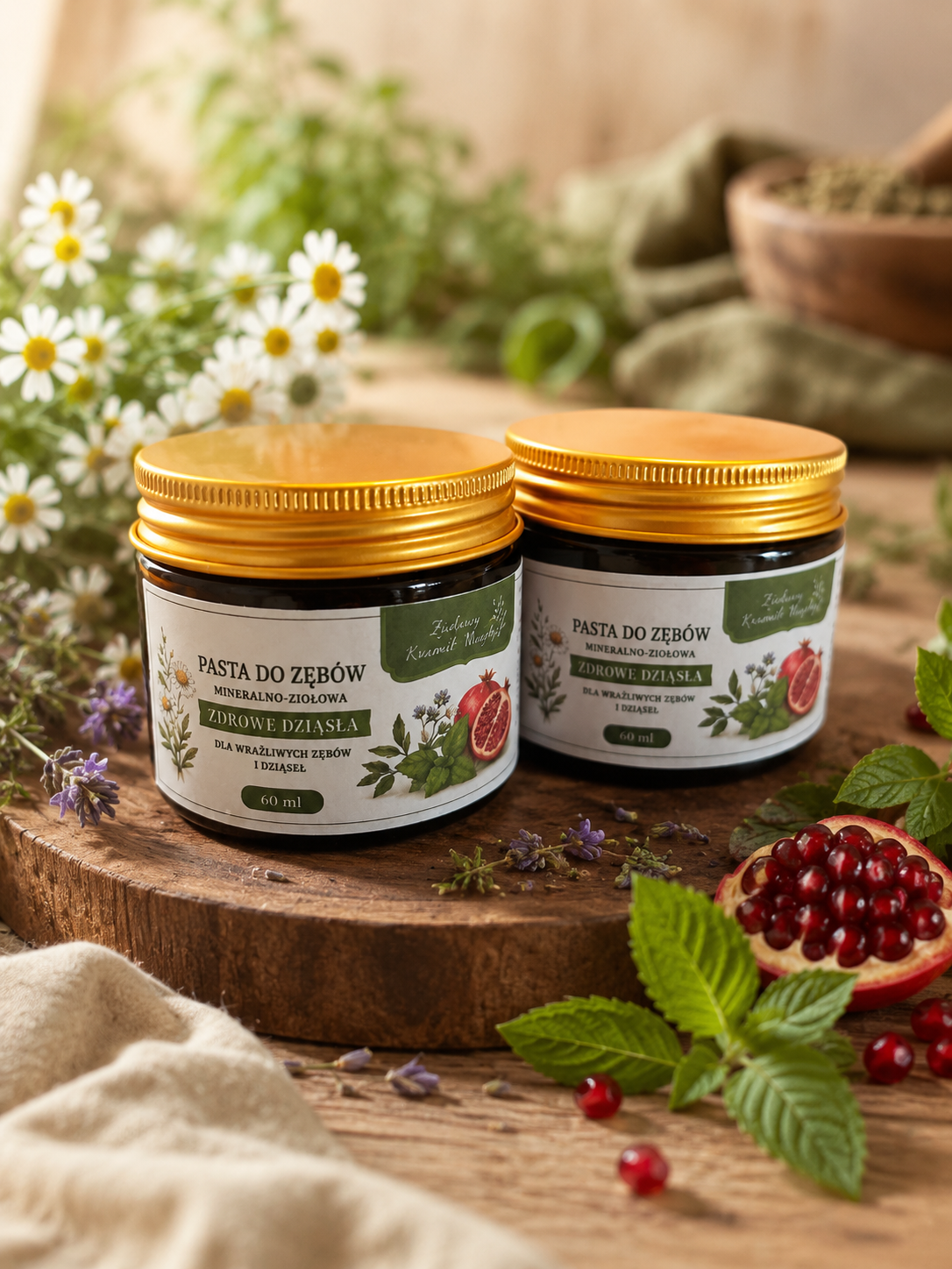 Naturalna pasta do zębów dla wrażliwych zębów i dziąseł- 60 ML