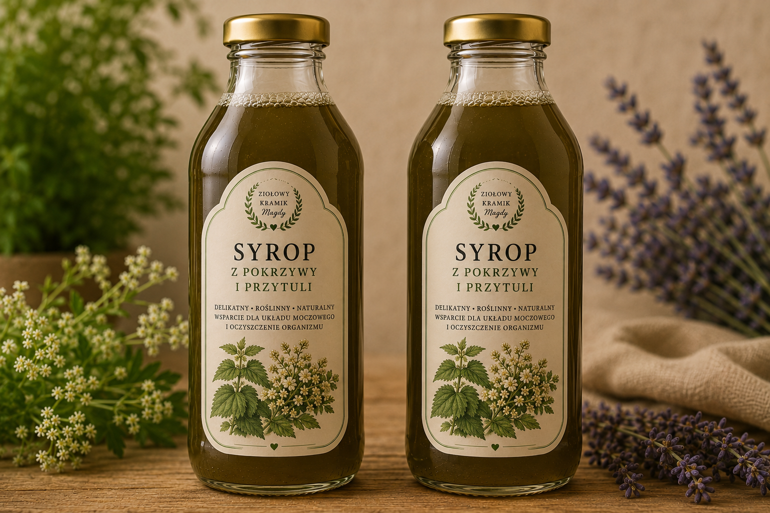SYROP Z PRZYTULII I POKRZYWY- 330 ML