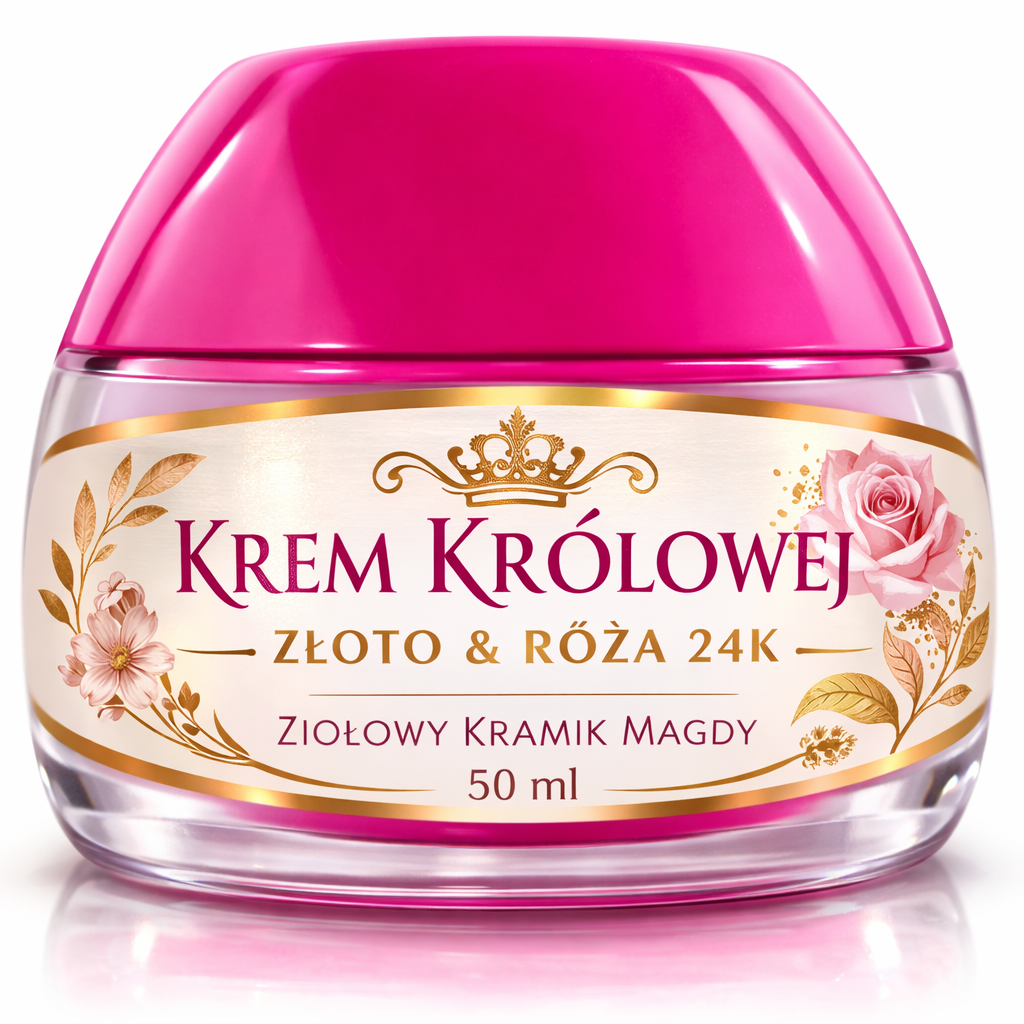 KREM KRÓLOWEJ – ZŁOTO & RÓŻA 24K 👑-50 ml