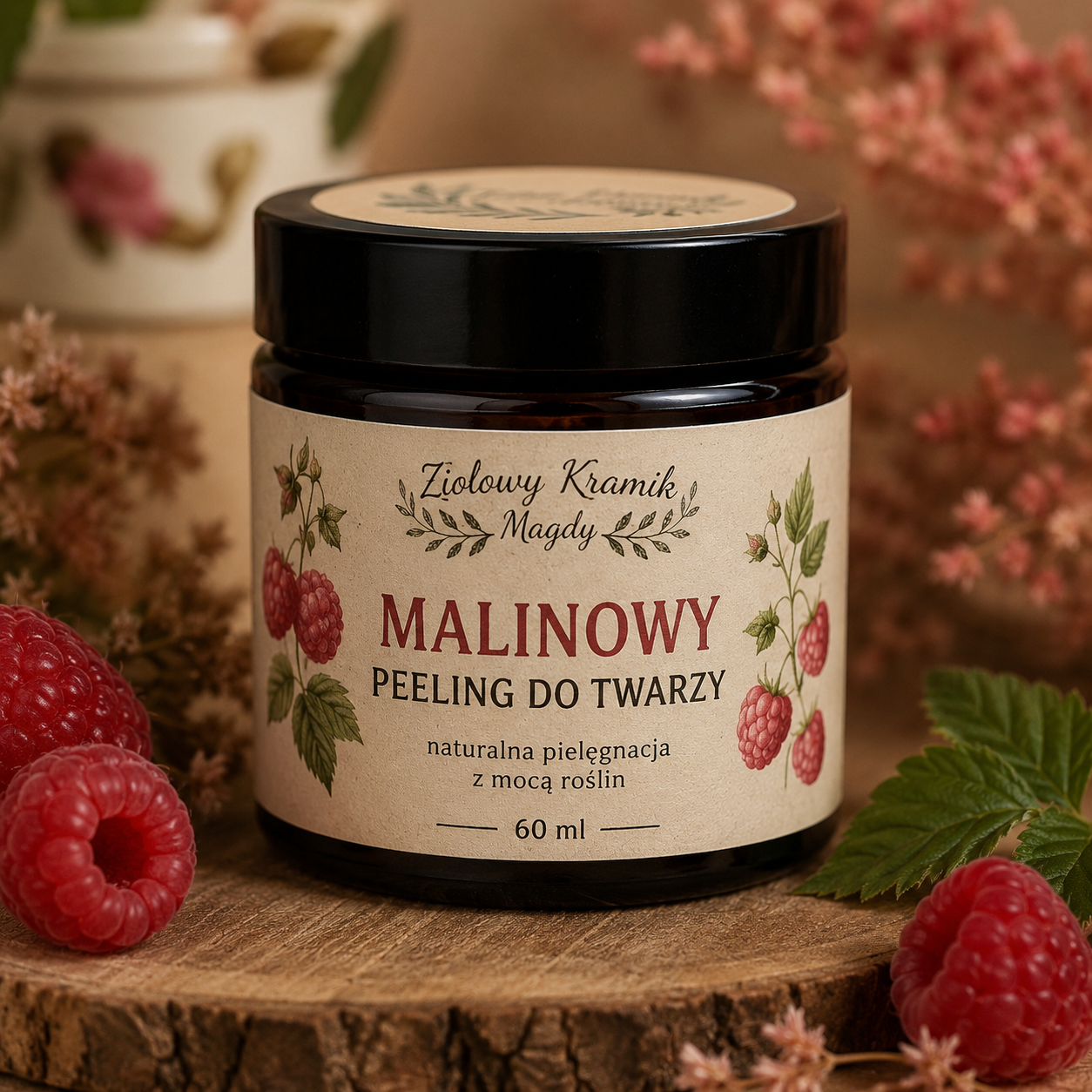 Malinowy Peeling do Twarzy 🍓-50 ml