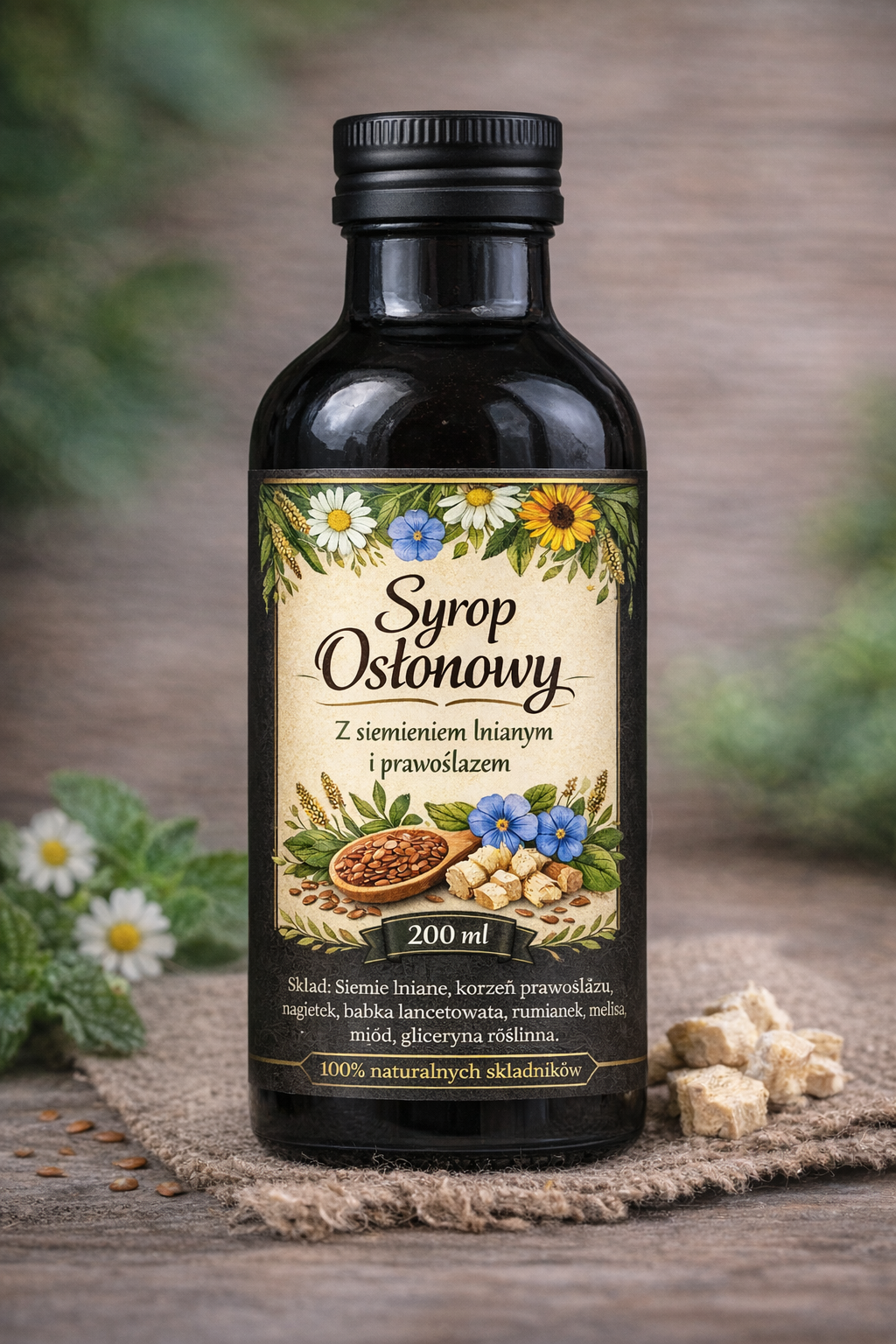 SYROP OSŁONOWY – NATURALNA OCHRONA ŻOŁĄDKA 🌿200 m