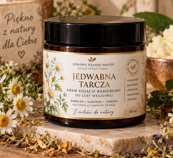 JEDWABNA TARCZA Krem kojąco-barierowy do cery wrażliwej – 60 ml