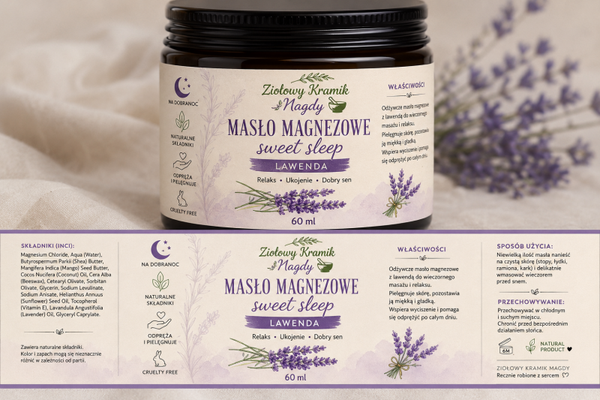 MASŁO MAGNEZOWE „Sweet Sleep – Lawenda” 60 ml
