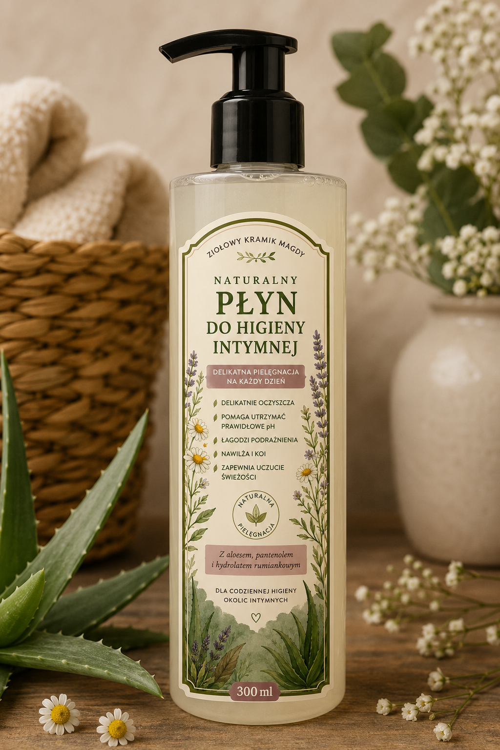 Naturalny płyn do higieny intymnej – 300 ml