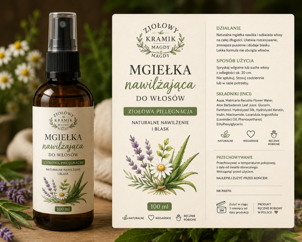 Mgiełka nawilżająca do włosów – 100 ml