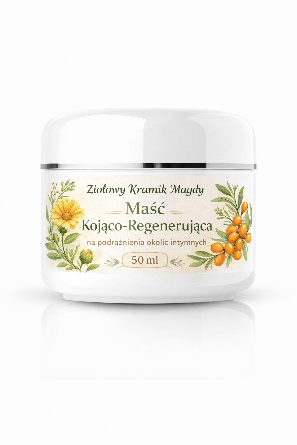 Maść kojąco–regenerująca na podrażnienia, zadrapania i odparzenia okolic intymnych 50 ml