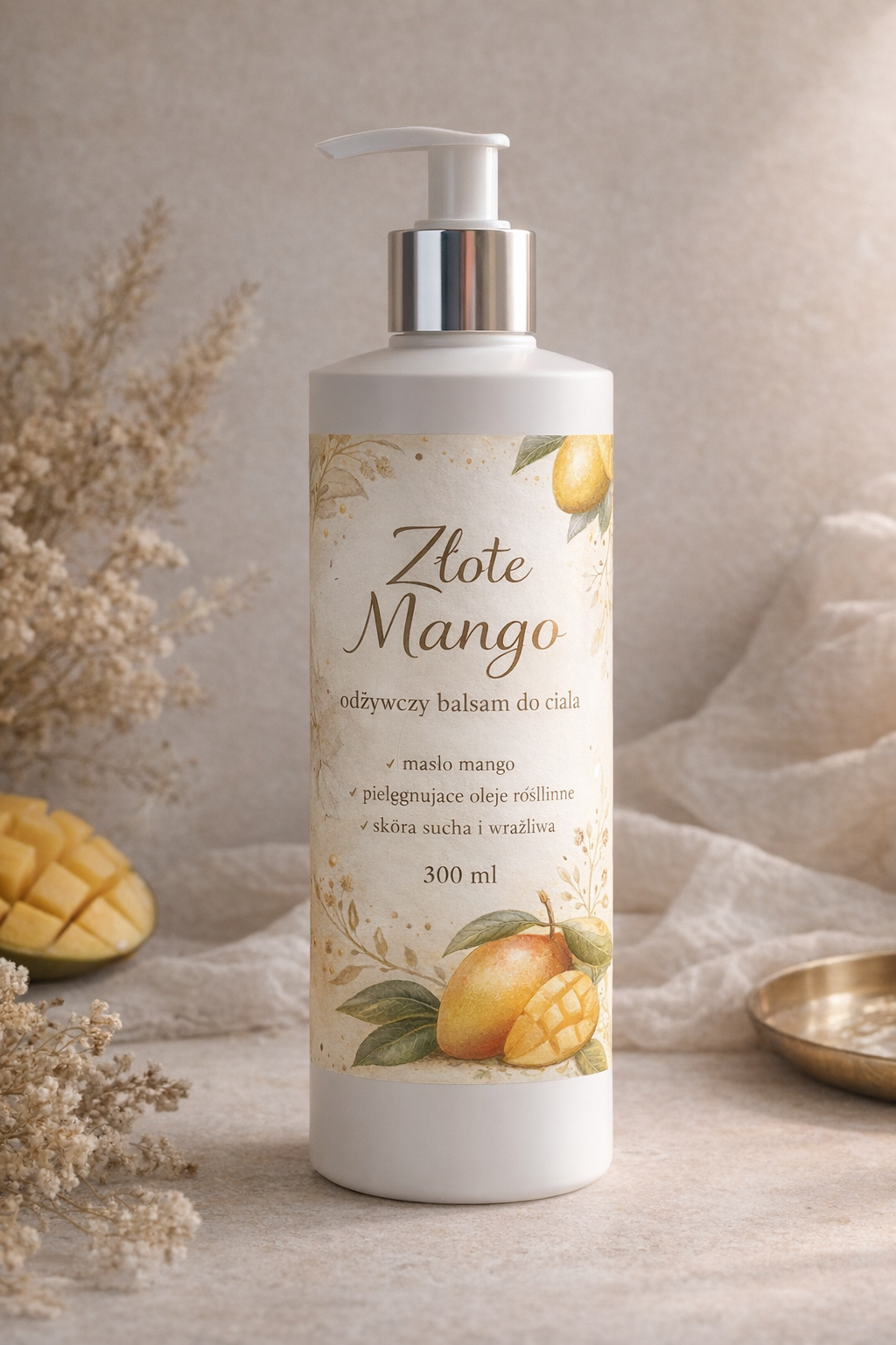 ZŁOTE MANGO odżywczy balsam do ciała 300 ml