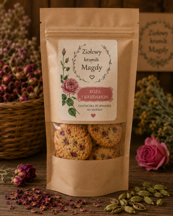 Ciasteczka Róża i Kardamon- 100 g