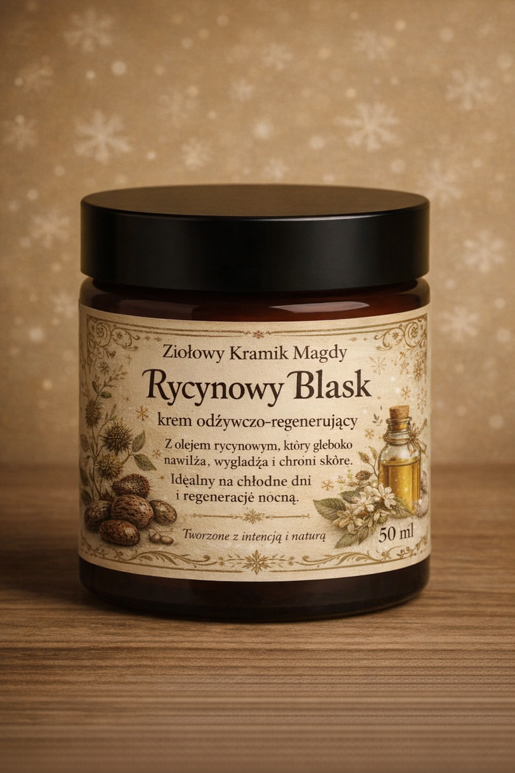 Rycynowy Blask  krem odżywczo–regenerujący do twarzy - 60 ML