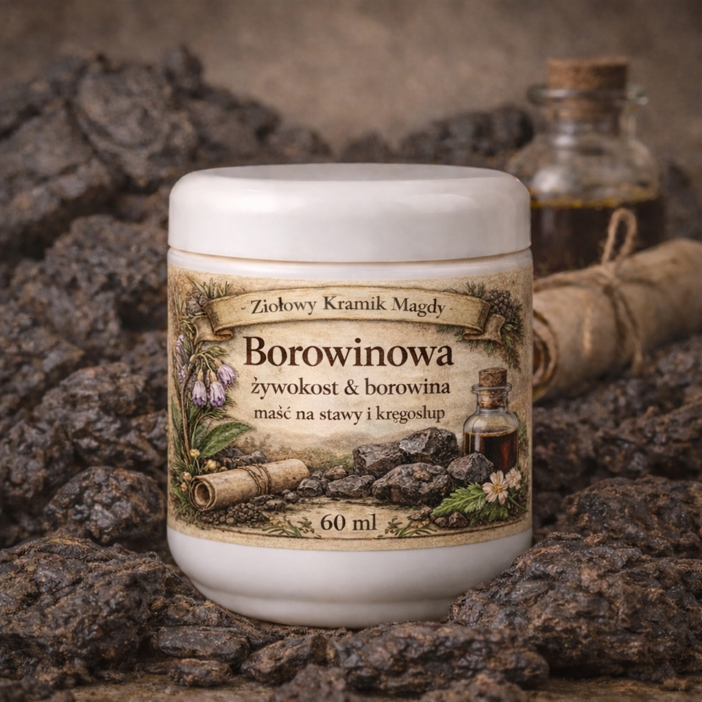 Borowinowa maść z żywokostem – na stawy i kręgosłup - 60 ml