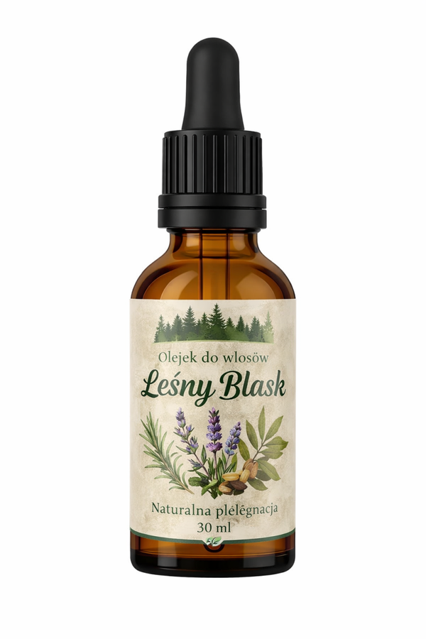 Olejek do włosów „Leśny Blask” – 30 ml