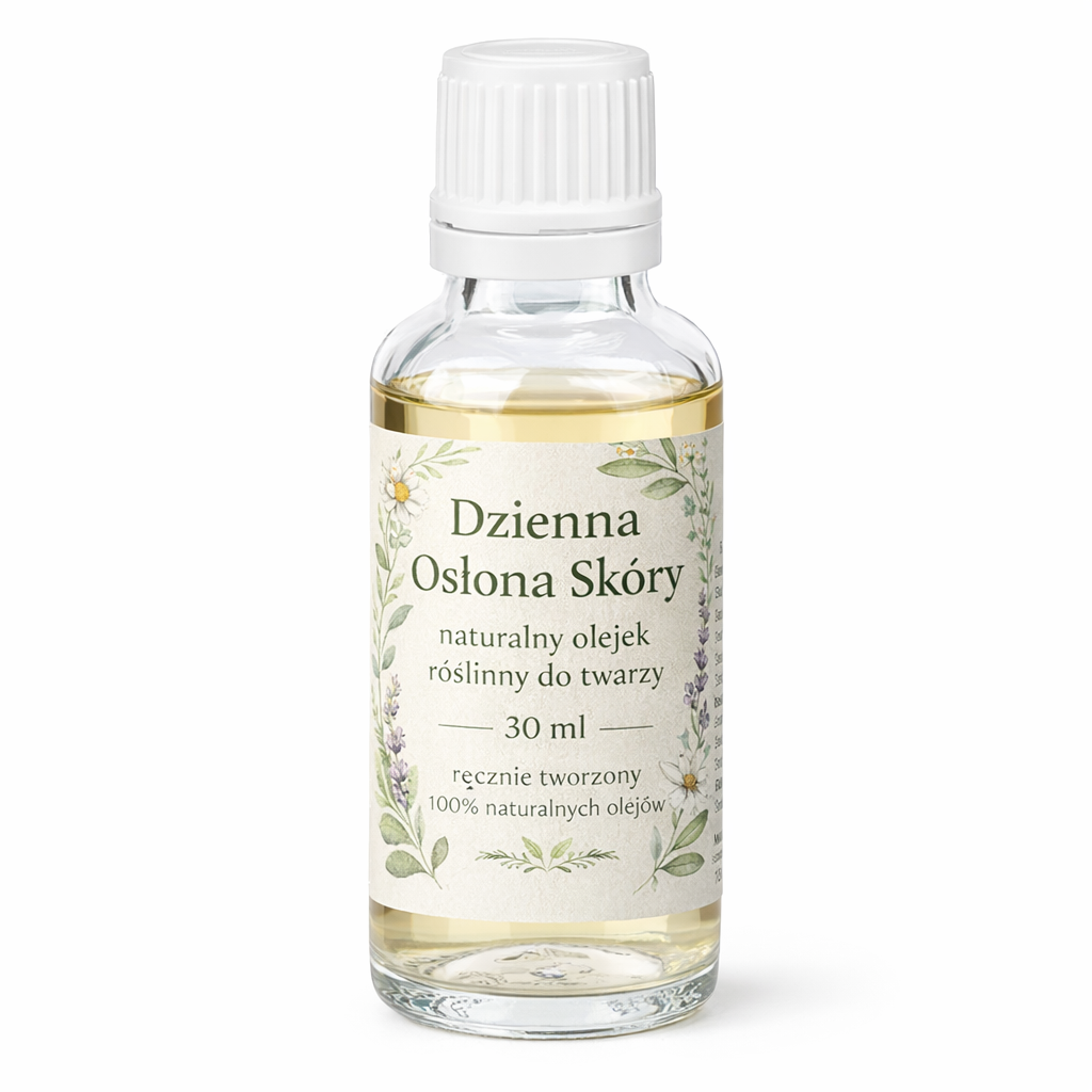Dzienna Osłona Skóry – naturalny olejek roślinny na nadmiar włosków na twarzy  - 30 ml
