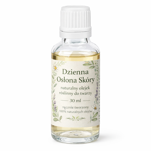 Dzienna Osłona Skóry – naturalny olejek roślinny na nadmiar włosków na twarzy  - 30 ml