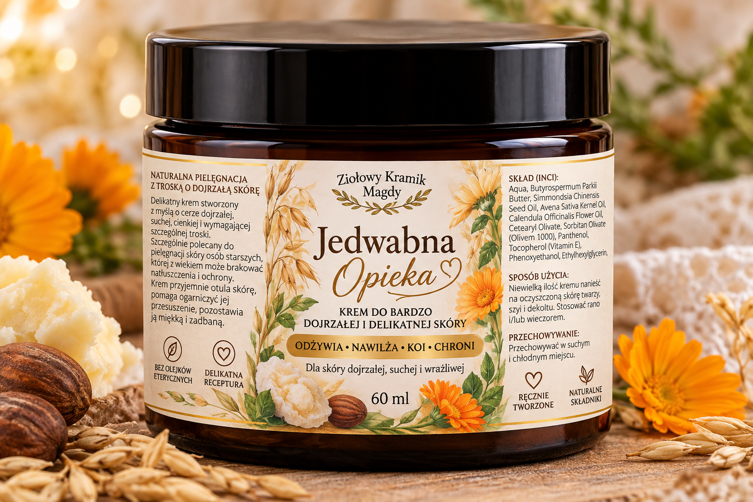 JEDWABNA OPIEKA – odrobina troski dla Babci, Prababci…-60 ML