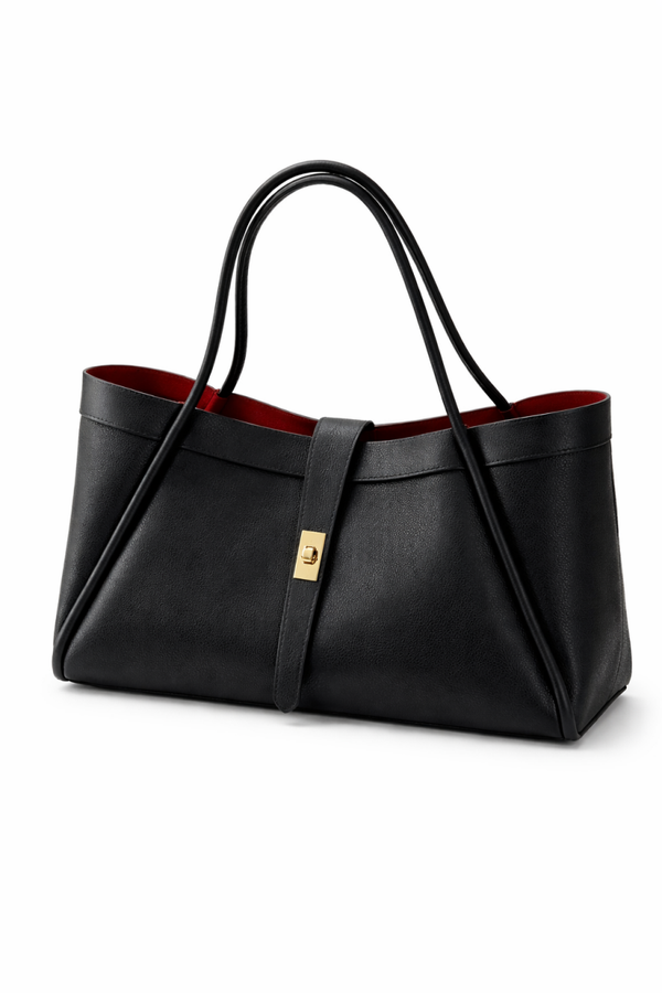 Borsa vera pelle blu