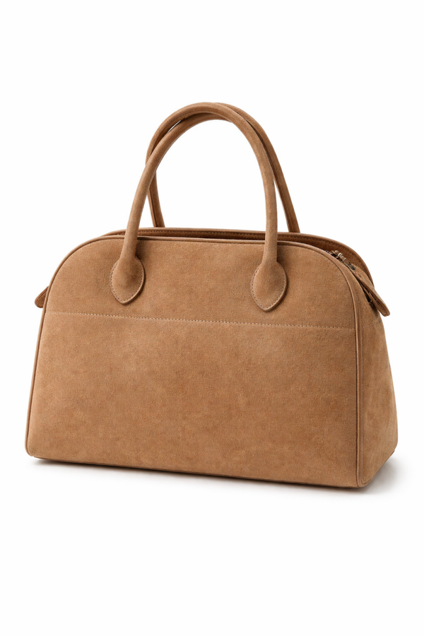Borsa vera pelle beige