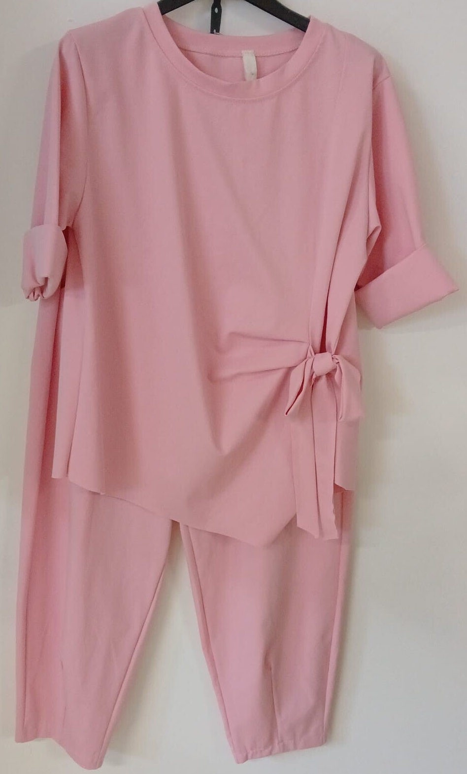 COMPLETO MAGLIA CON FIOCCO + PANTALONE