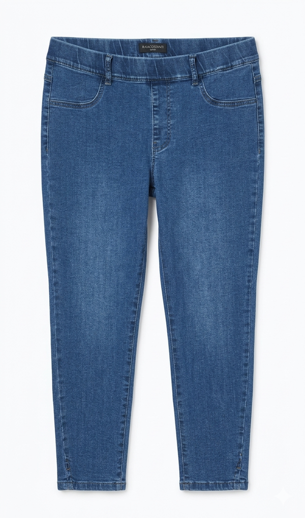 JEANS CON ELASTICO IN VITA