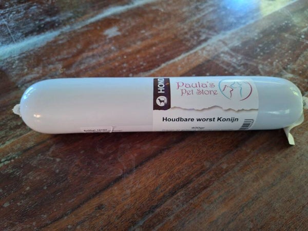 Houdbare worst konijn 400 gram