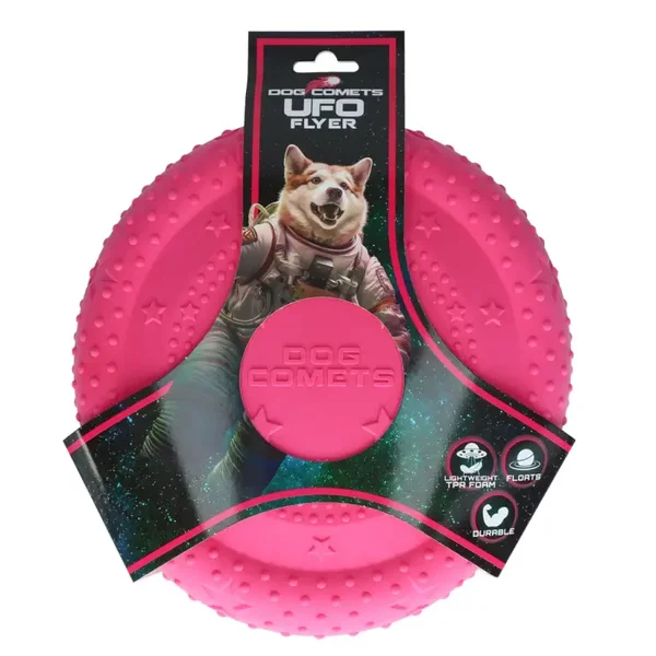 Dog Comets UFO Flyer Roze