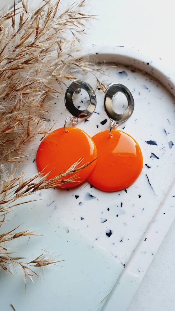 Circle // oranje-zilver