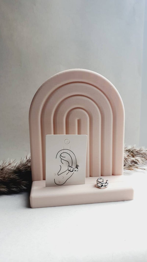 Ear cuff // brass TQ metaal zilver