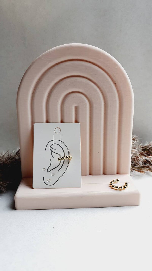 Ear cuff // roestvrij stalen (RVS) stainless steel gold