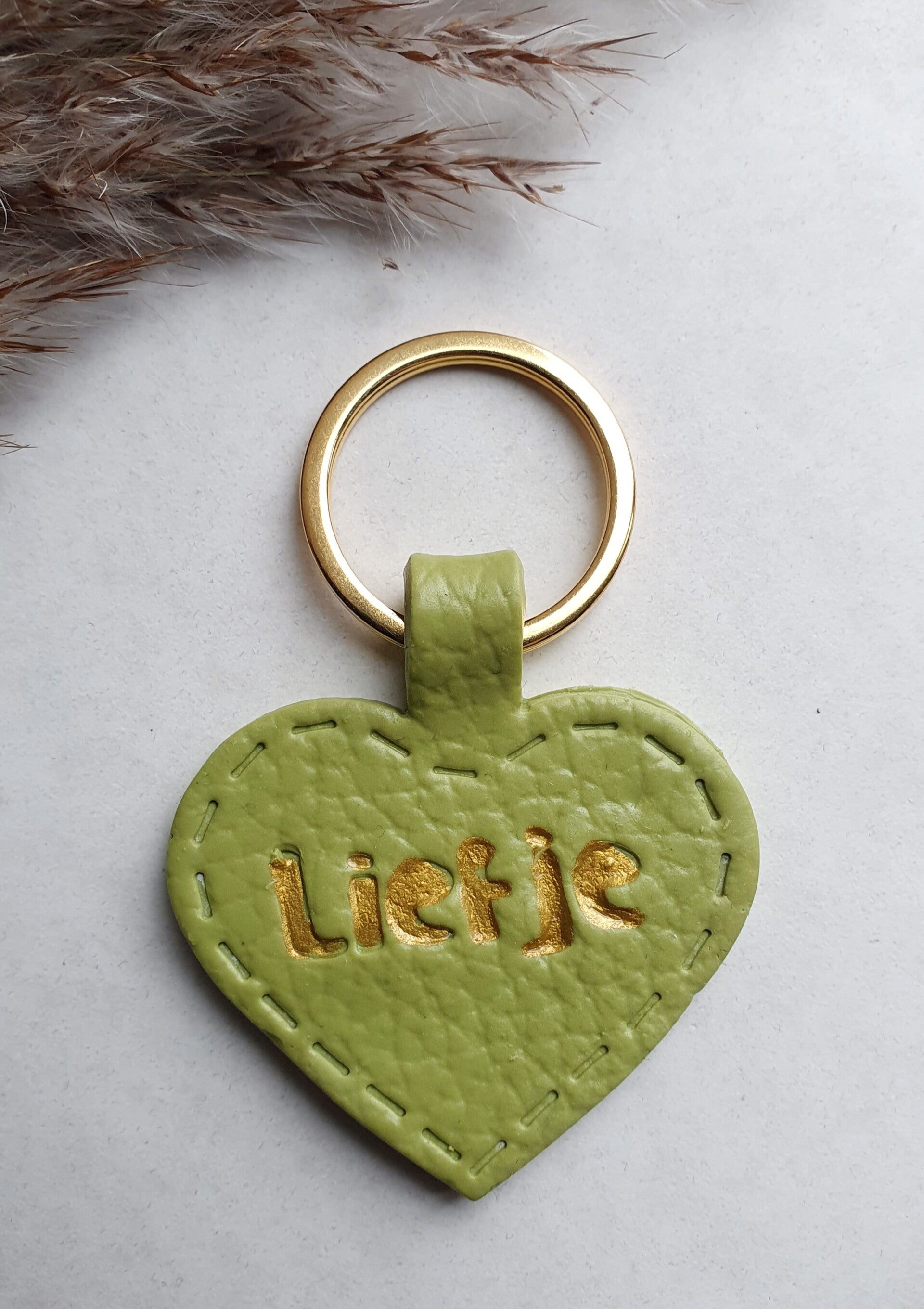 Sleutelhanger hart // groen