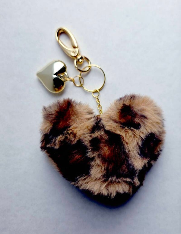 Sleutelhanger //  panterprint hart