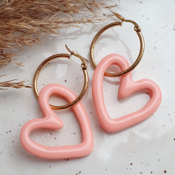 Lovely heart // lichtkoraal