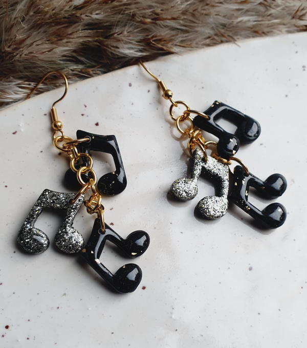 Musicnotes // zwart - goud